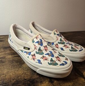 Vans RARE OG Classic Slip-On Nickelodeon Spongebob Squarepants W 7.5 M 6 NICE!